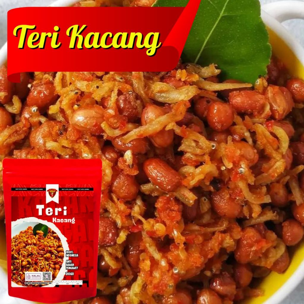 200gr Teri Kacang Renyah Kriukkk/ Teri Kacang Renyah Gurih/ Teri Kacang Balado/ Teri Balado/ Tribola