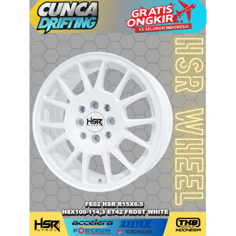 PROMO MURAH VELG RACING MODEL RALLY UNTUK BRIO IGNIS KARIMUN HSR FE02 R15 VELG MOBIL AVANZA RING 15