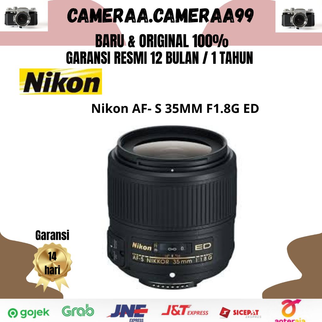 Nikon AF-S 35mm f/1.8G ED Original Baru Garansi Resmi