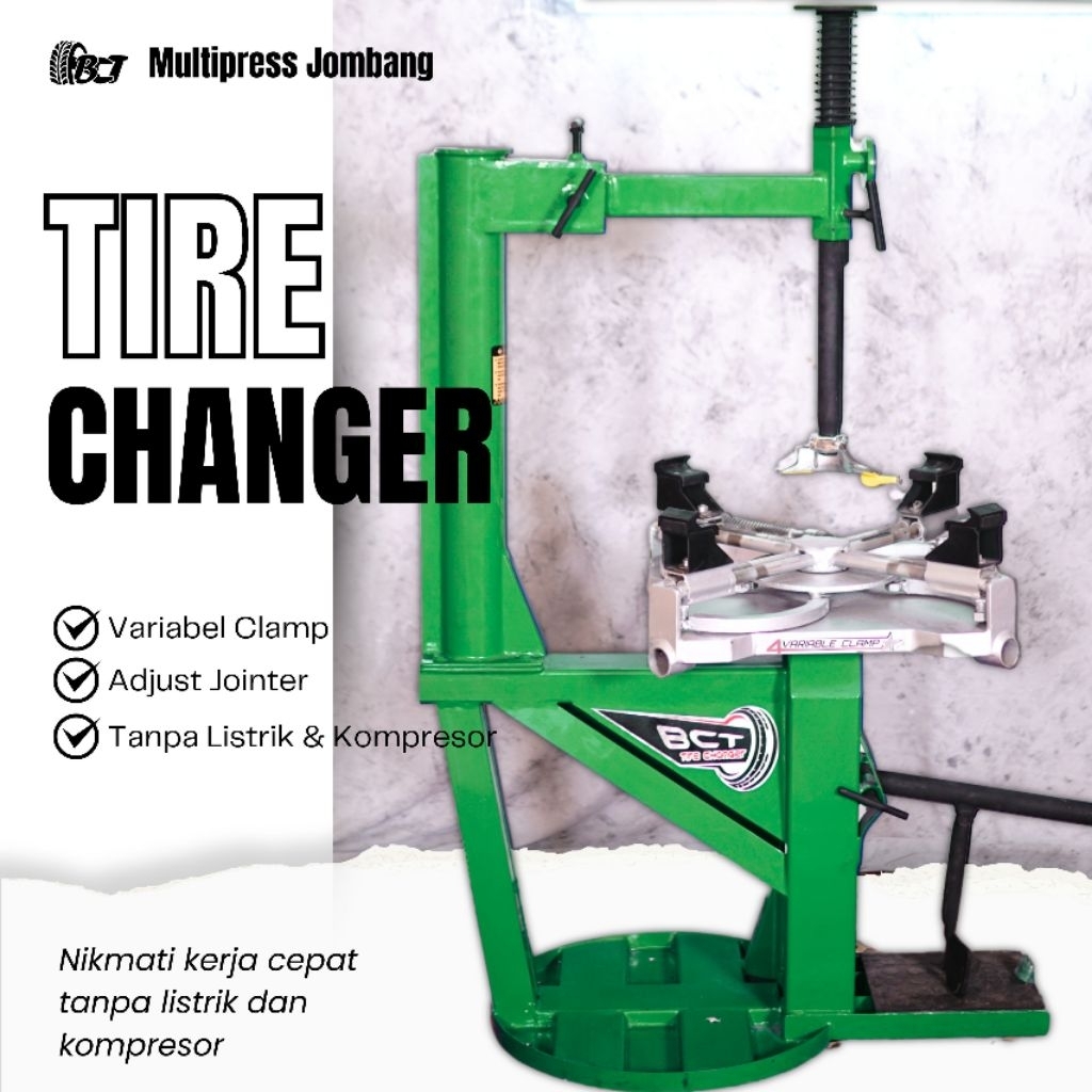 BCT Tire Changer 4 Varible Clamp Alat Ganti Ban Motor Mobil