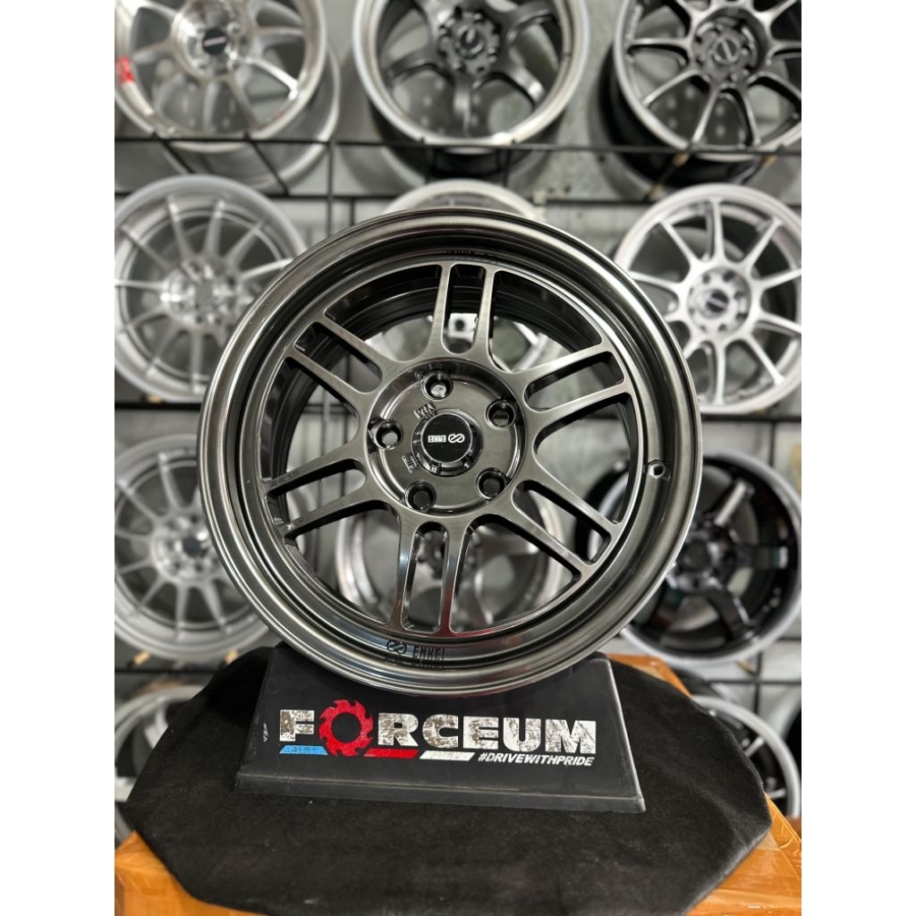 velg enkei rpf r6 hyper black pcdc5x114 kondisi baru