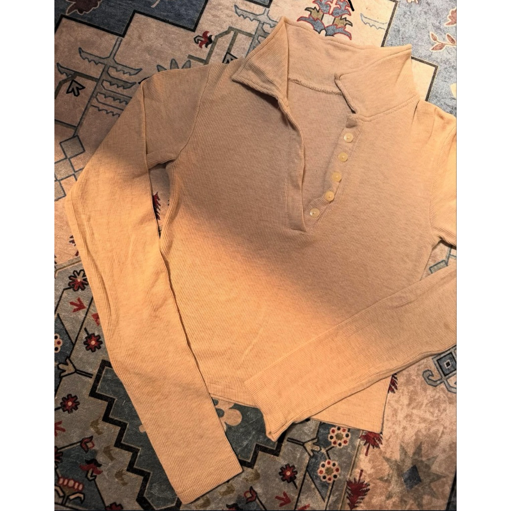 ( Preloved ) Crop Polo Knit