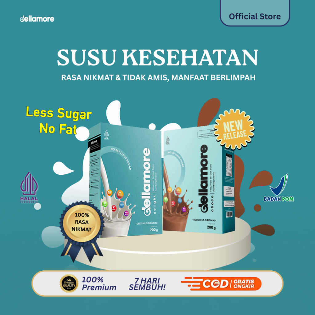 Paket 10 Box, Dellamore (Dellicia and More) susu pengobatan Sendi dan tulang, Diabetes, asam urat da