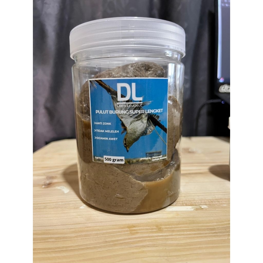 Lem pulut DL Original 500gram/setengah kilo, pulut burung super lengket anti zonk