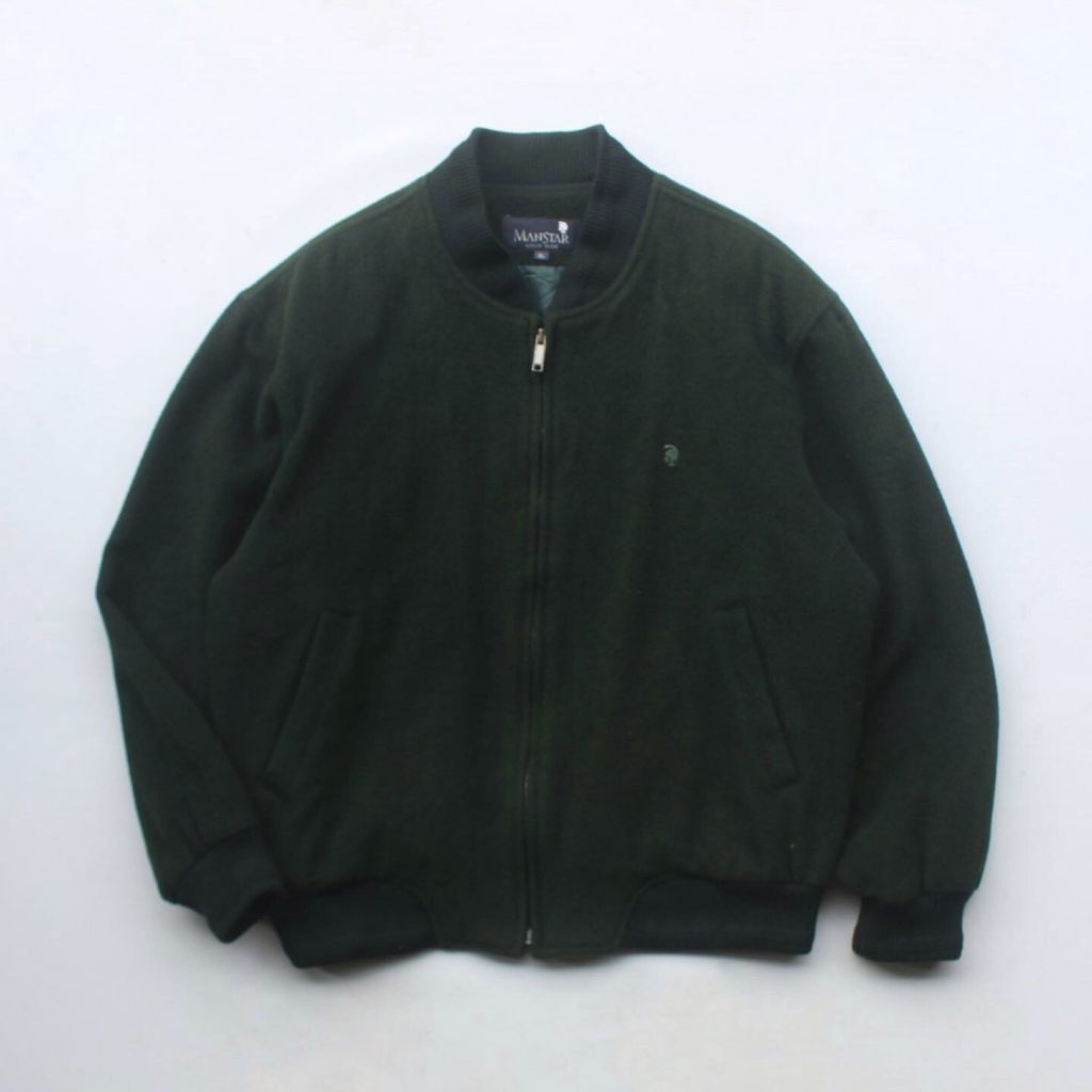 Manstar Wool Bomber Jacket