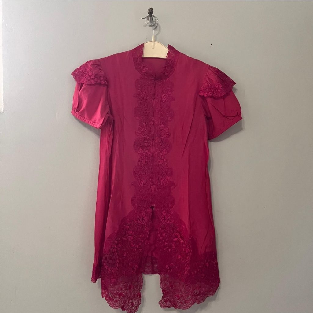 preloved kebaya pink panjang