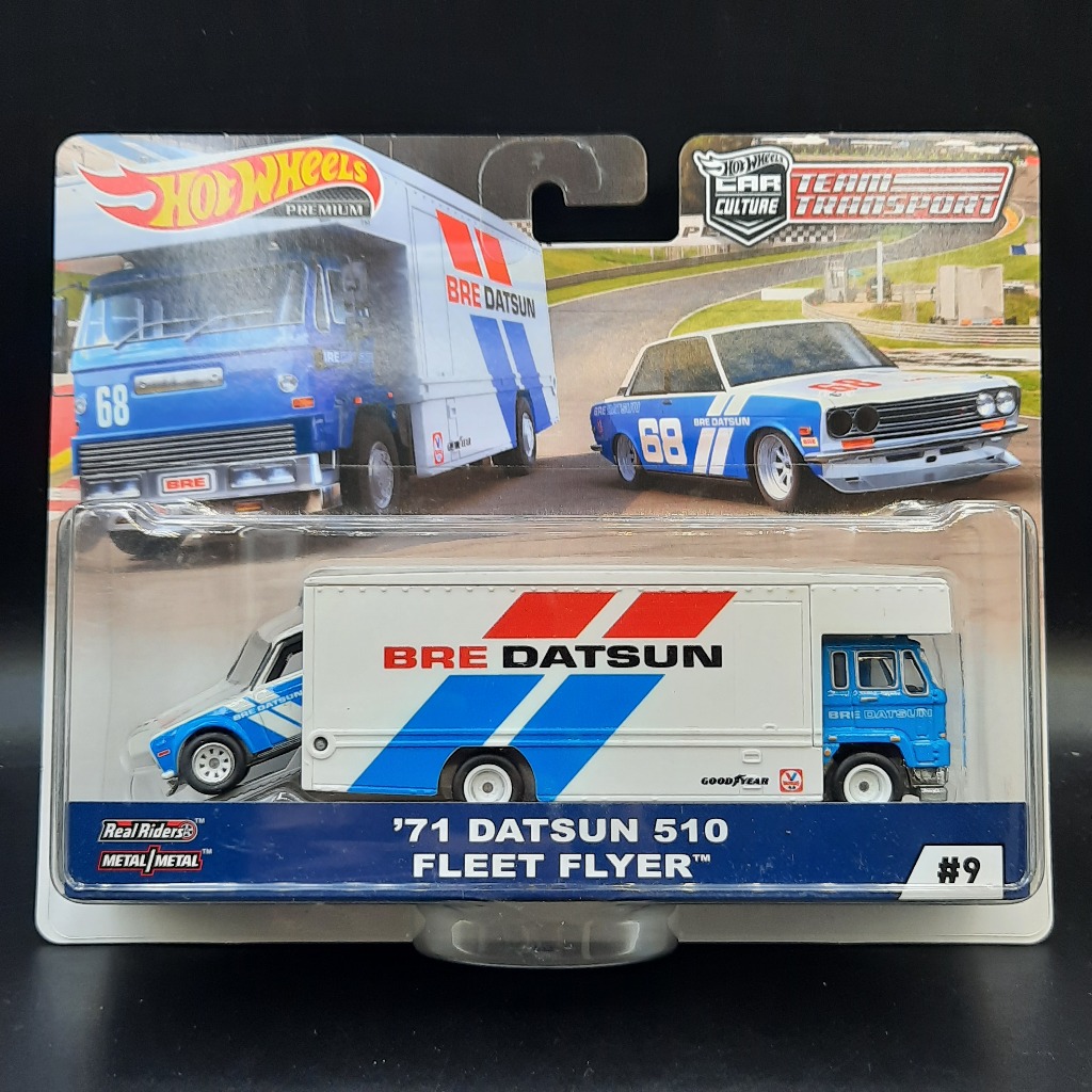 Hot Wheels Team Transport 71 Datsun 510 Fleet Flyer