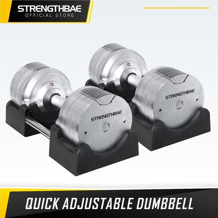Adjustable Dumbbell STRENGTHBAE 20kg 30kg 40kg 20 30 40 kg Metal Set