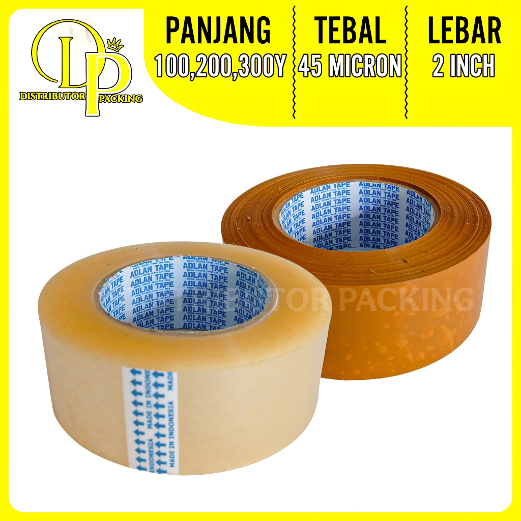 Lakban Bening 48mm x 200yard 6 Roll / Isolasi 100yard / Selotip 300yard