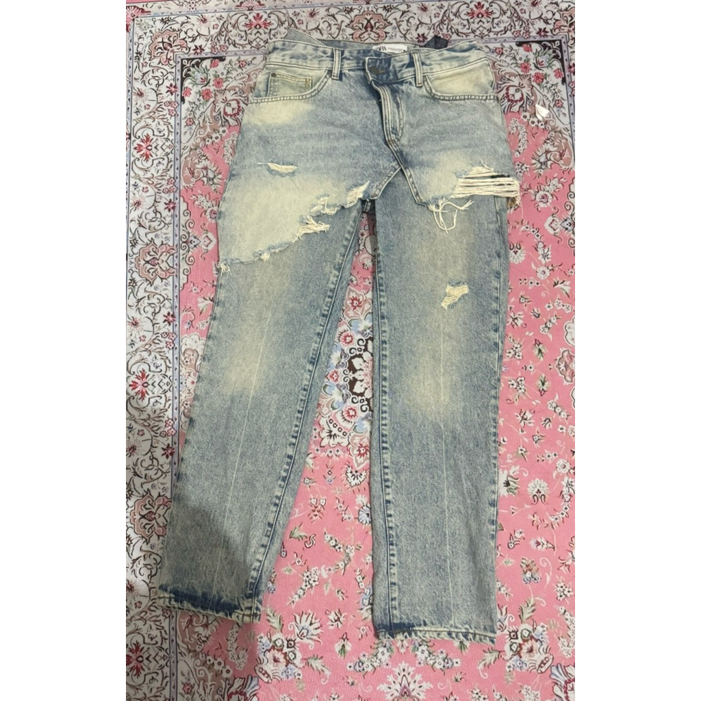 preloved zara skirt pants jeans denim