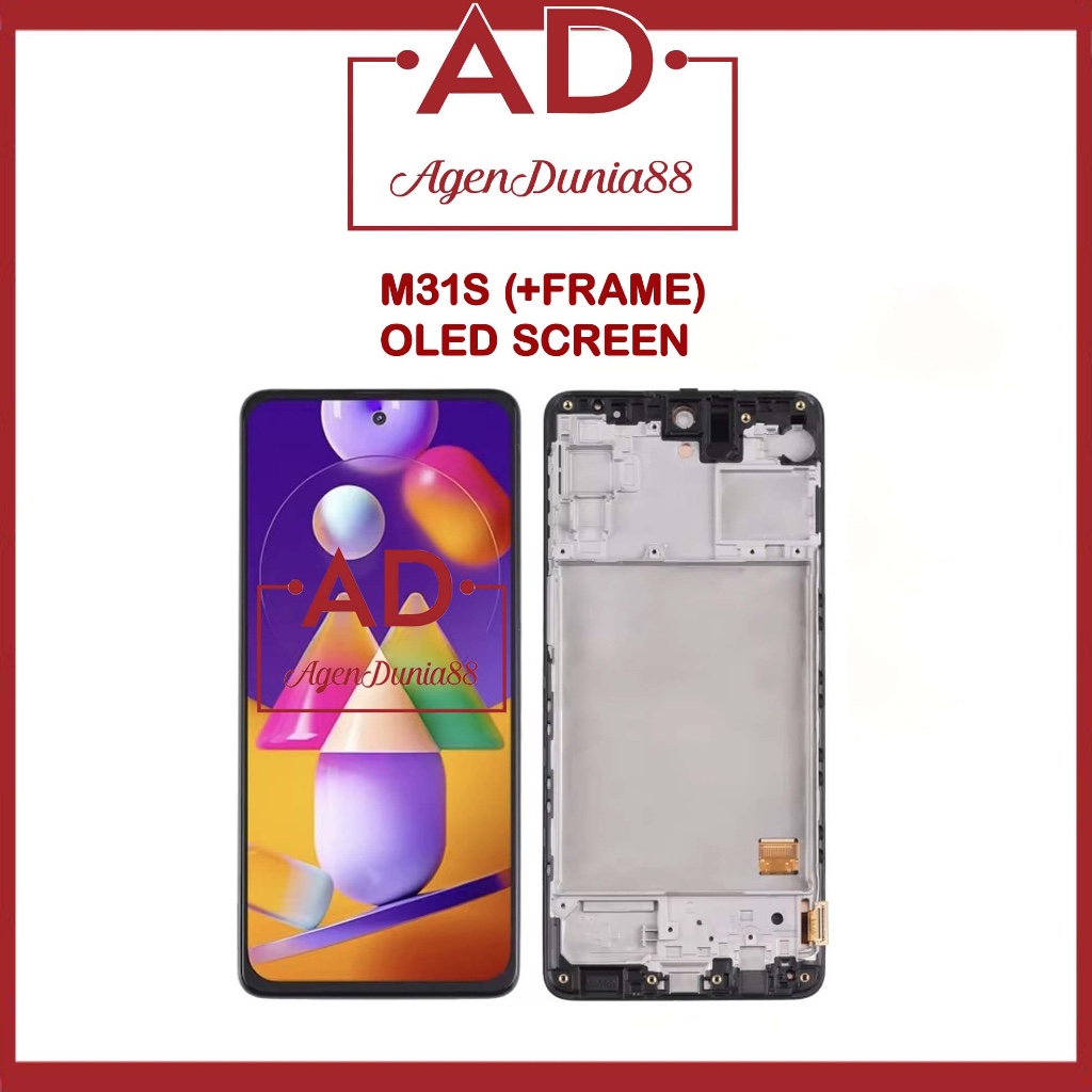 Agendunia88 Lcd Oled For Samsung M31S - M317 OLED +FRAME HITAM