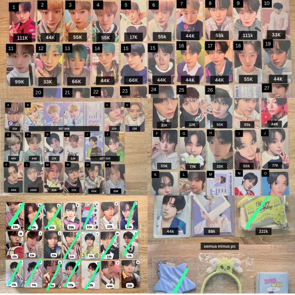 PHOTOCARD PC NCT WISH Jaehee Sakuya Sion Yushi