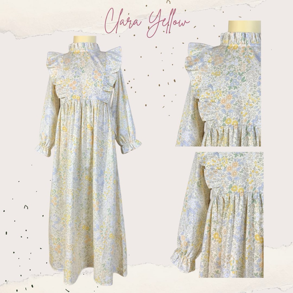 Chiells & Clo. Dress Anak Perempuan Panjang Katun Jepang Clara Maxi Dress Gamis anak perempuan katun
