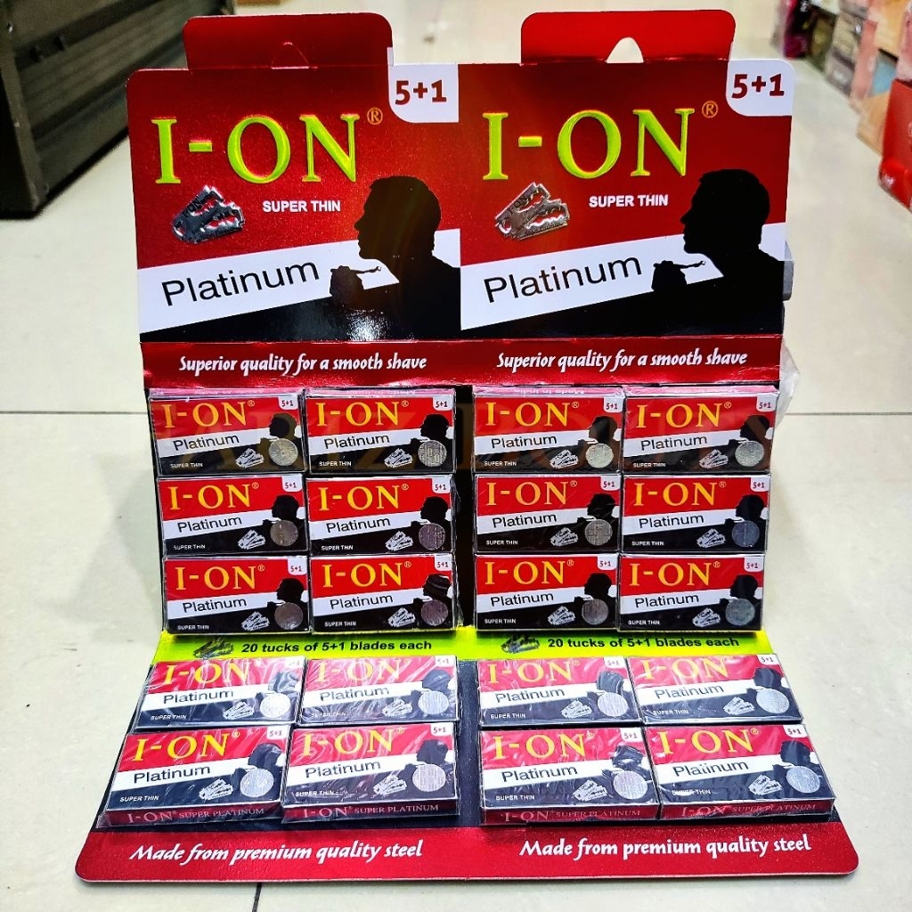 Silet Ion / Zorrik Biru / Oric / Dorco Perlembar Isi 20 Tucks - Per Tucks Isi 5 Pcs Silet