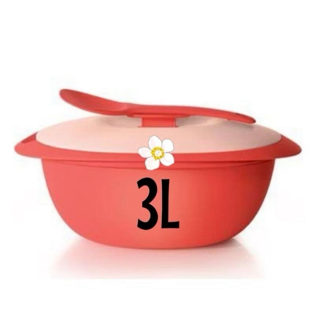 blossom rice 3Liter tupperware tanpa centong