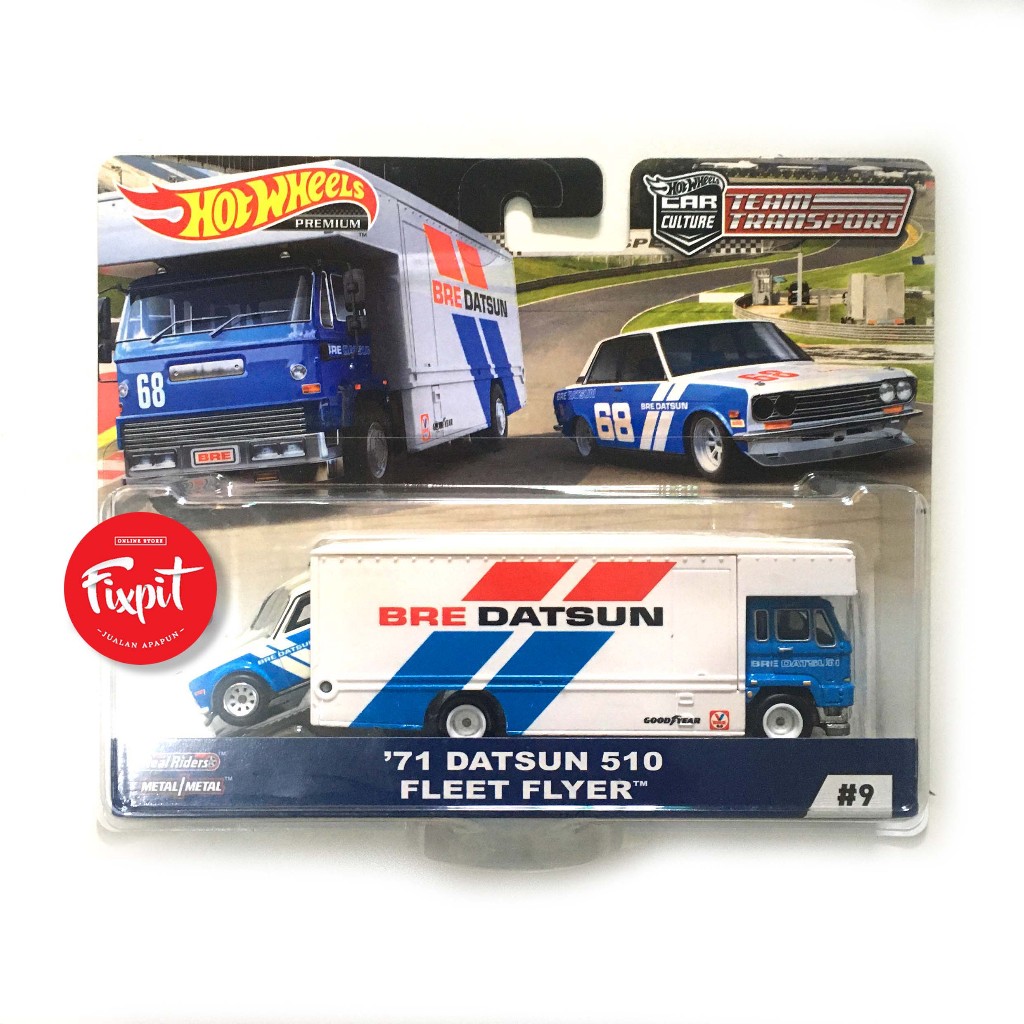 Hotwheels BRE Team Transport Datsun 510 Fleet Flyer