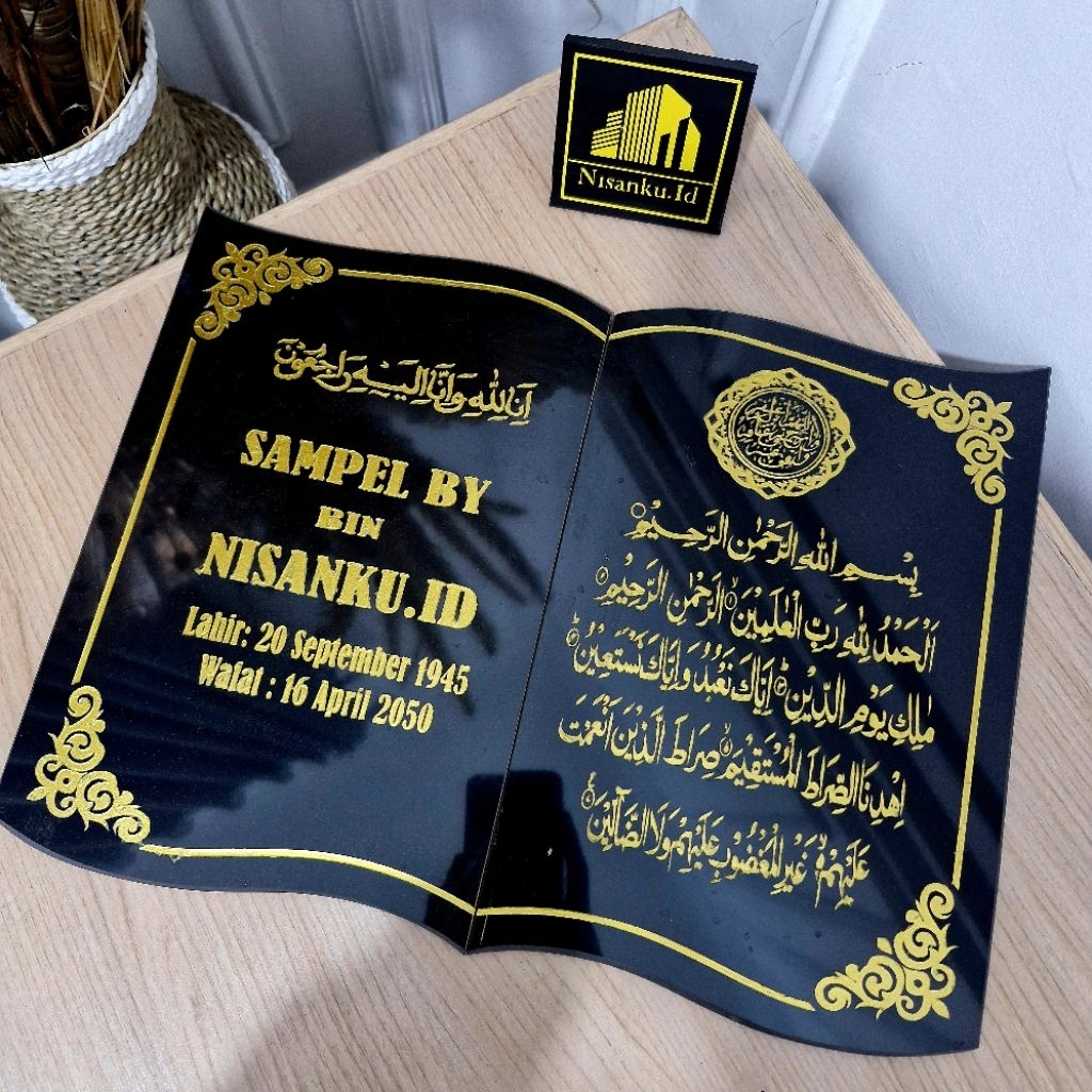 Nisanku.id - Batu Nisan 30x40 Tanpa Dudukan Granit