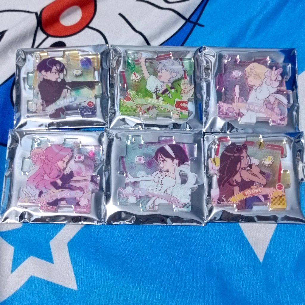 Alienstage alnst official merch puzzle acrylic keychain Mizi Sua Ivan Till Luka Hyuna