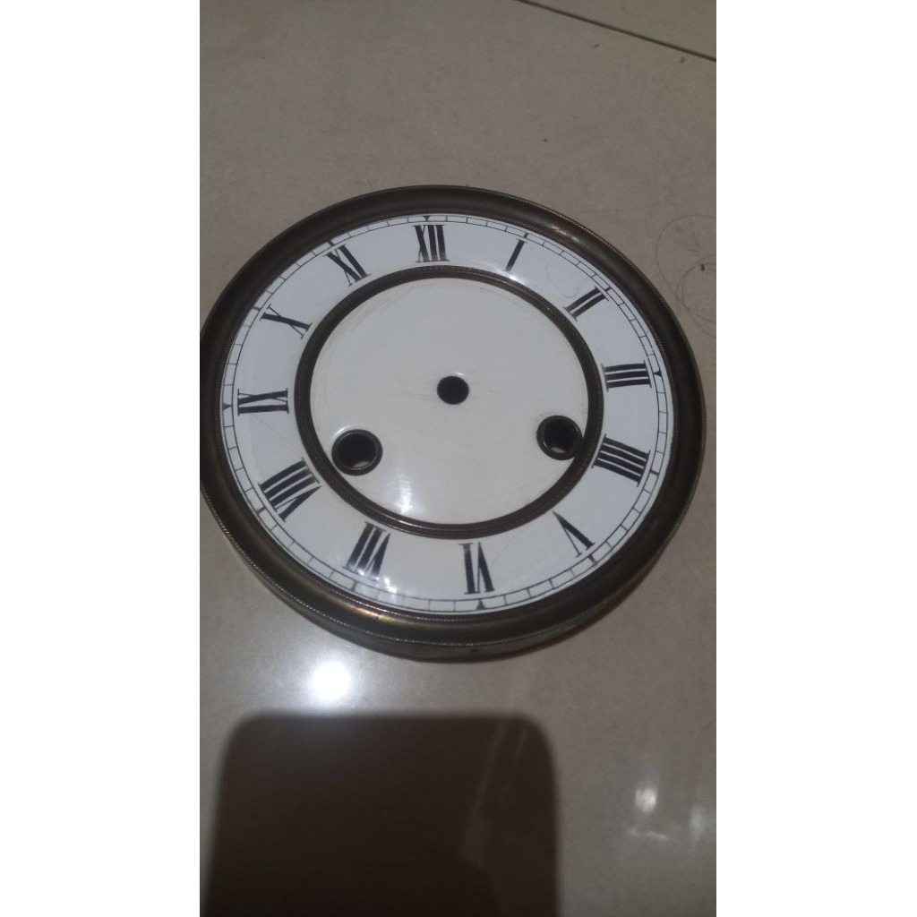 plat jam kuno antik RA enamel motif romawi