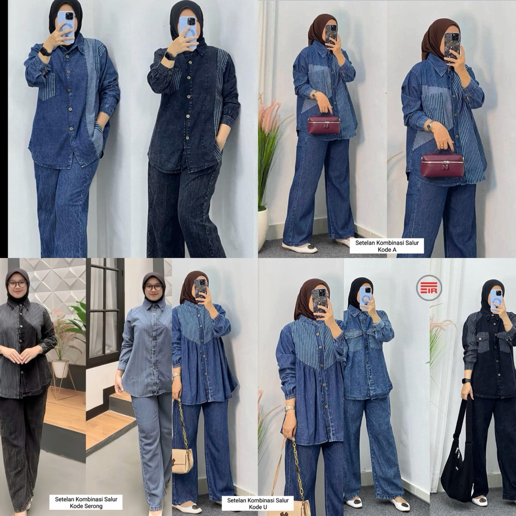 setelan celana jeans