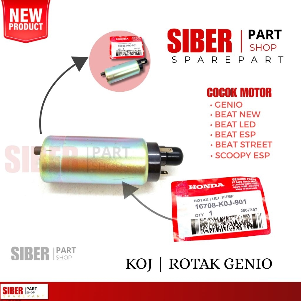 KOJ ROTAK DINAMO FUEL PUMP GENIO / BEAT NEW / ROTAK BEAT NEW ESP LED STREET / SCOOPY / ROTAK KOJ