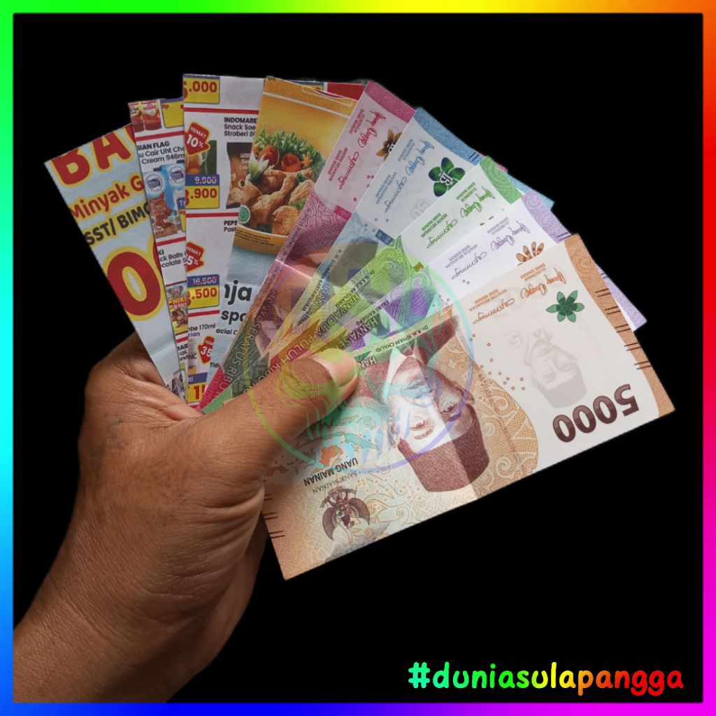 Mainan sulap kertas jadi uang mainan [ Free video tutorial ]