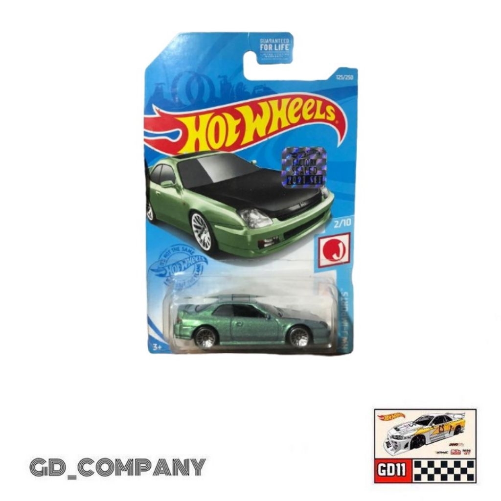 Hotwheels Honda Prelude Hijau Tosca Factory Sealed - baca deskripsi (Free protektor)