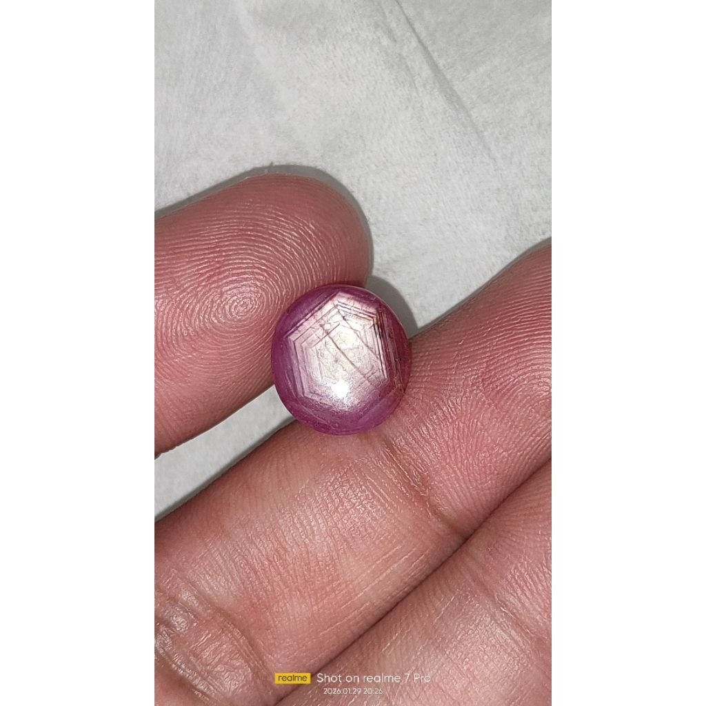 Natural batu ruby star 6.50cts