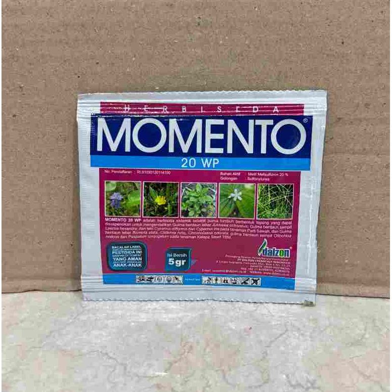 MOMENTO 20 WP 5 gram HERBISIDA Racun Rumput Sawah