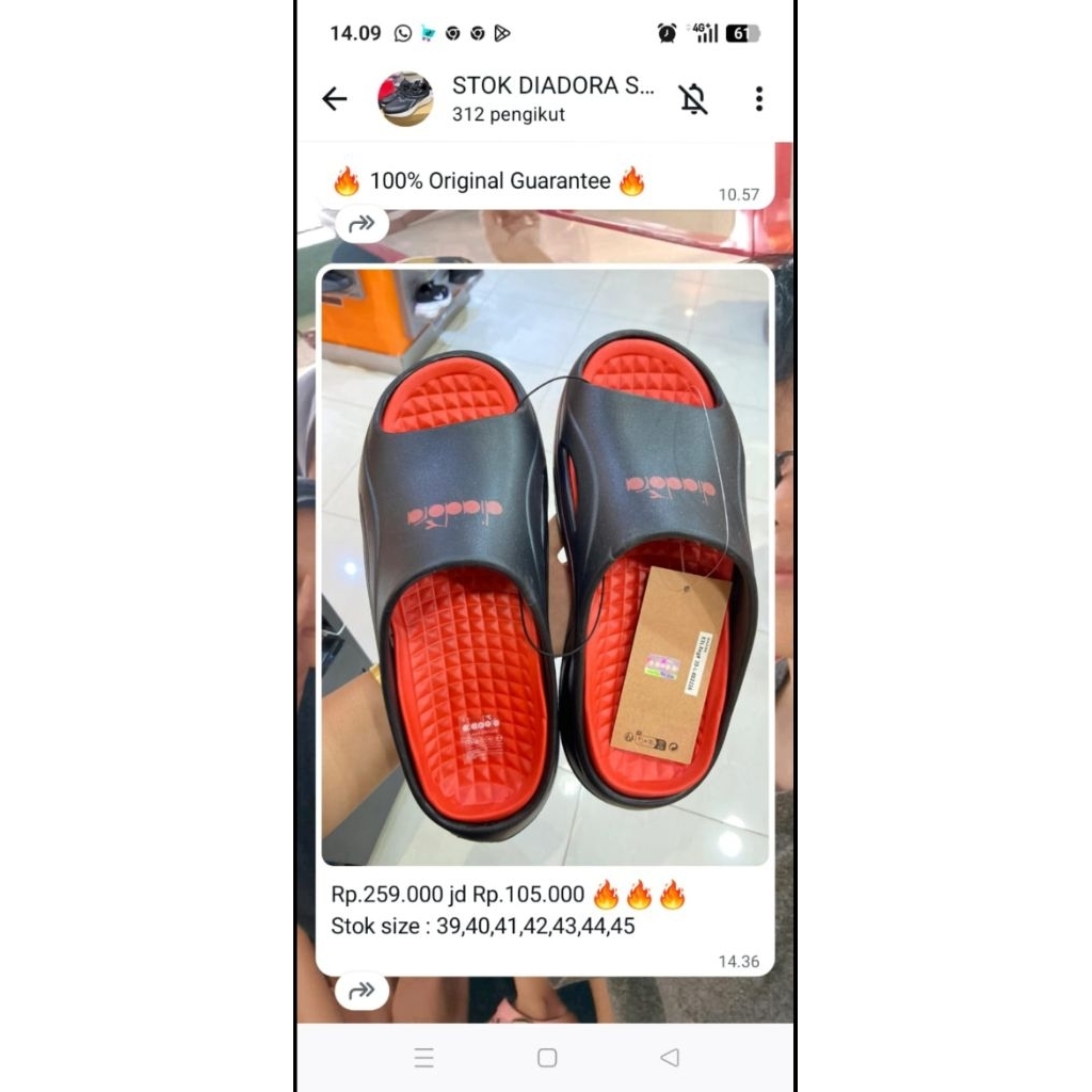 sandal diadora Original