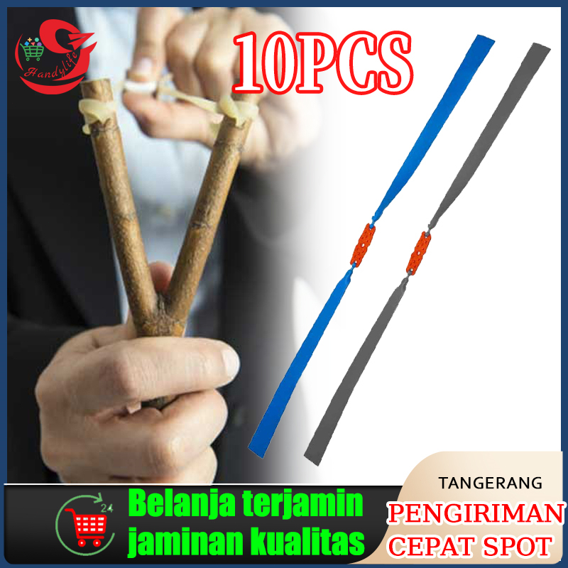 10Pcs Karet Tebal Ketapel Standar 0.45mm/0.8mm Kuat Dan Kuat Karet Ketapel