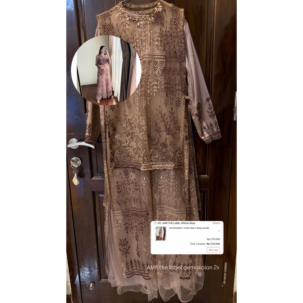 Preloved baju kondangan amr the label size XL