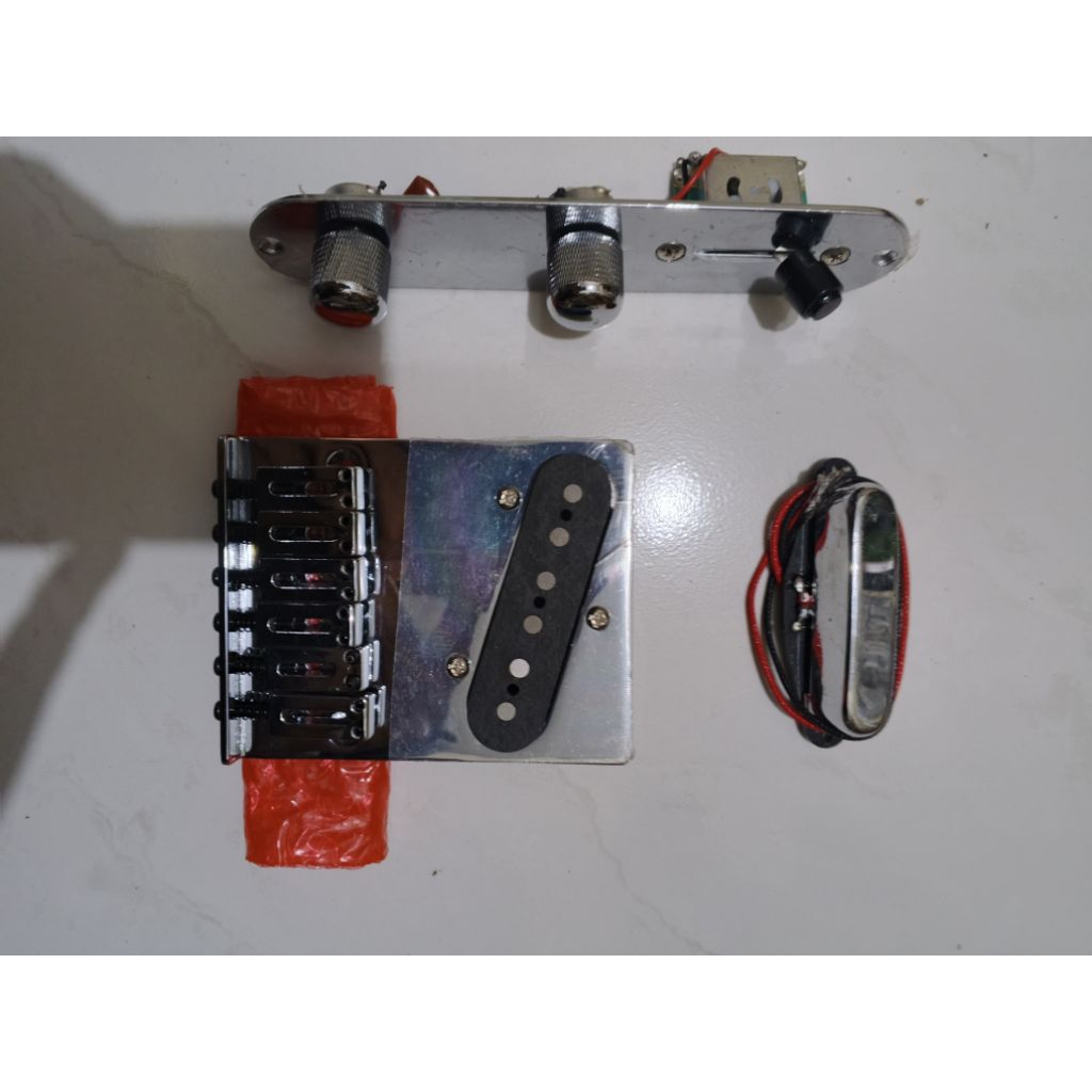 tremolo pickup plat control set sparepart fender telecaster