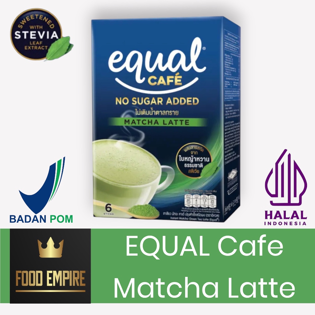 EQUAL CAFE - No Sugar Added | Matcha Latte | Caramel | Mocha | Cappuccino | Americano | Espresso | K