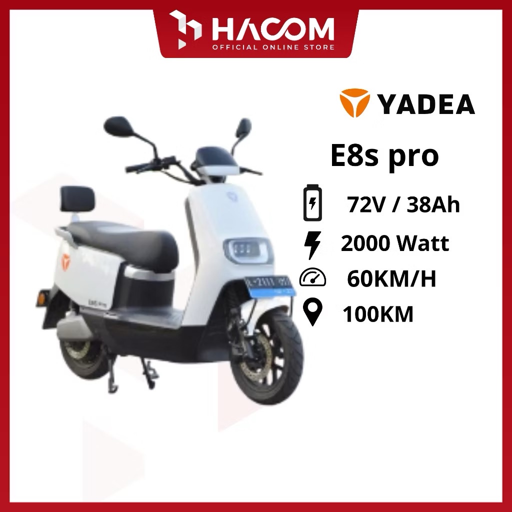 MOTOR LISTRIK YADEA E8S pro GARANSI RESMI ORIGINAL (tanpa faktur, STNK, BPKB)