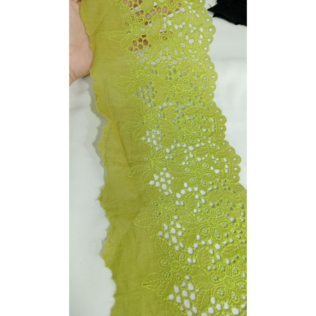 RENDA BORDIR KATUN/RENDA PINGGIRAN BAJU