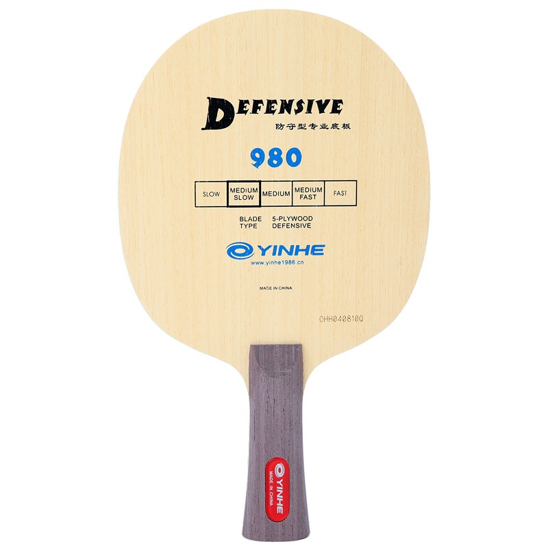 Yinhe 980 Defensive - Blade Kayu Pingpong Tenis Meja Bat Bet Yinhe Original