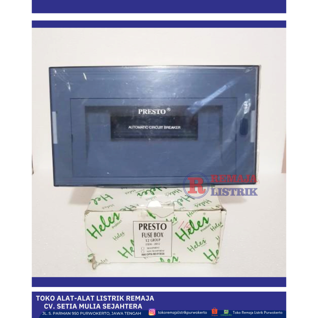Box MCB 12 Grup / Rumah Saklar MCB 12 Grup Inbow Presto