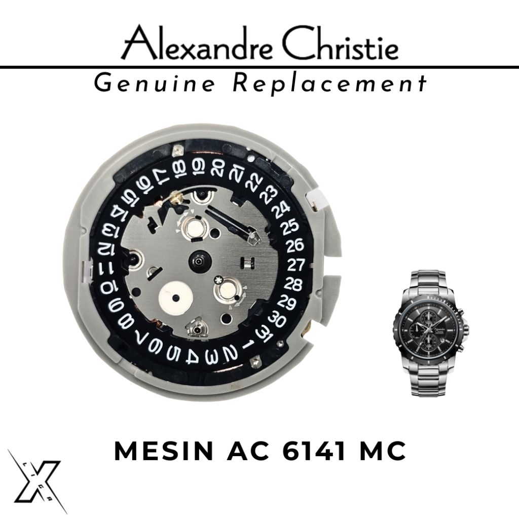 Mesin Original Alexandre Christie AC 6141 MC Genuine Replacement