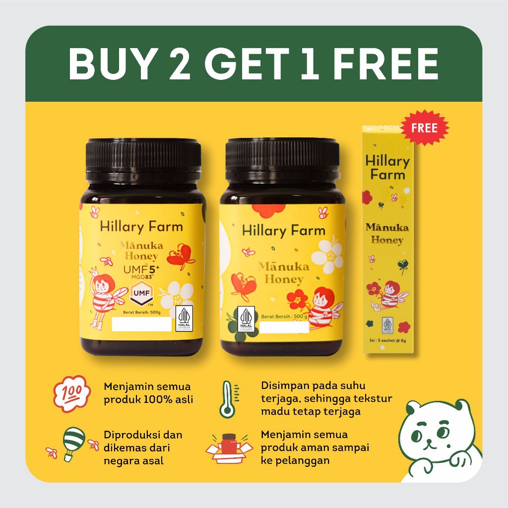 Manuka Honey UMF 5+, Manuka Honey Free Madu