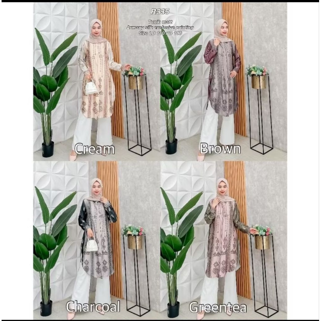 Tunik Armany silk Exclusive Printing by Ribyka