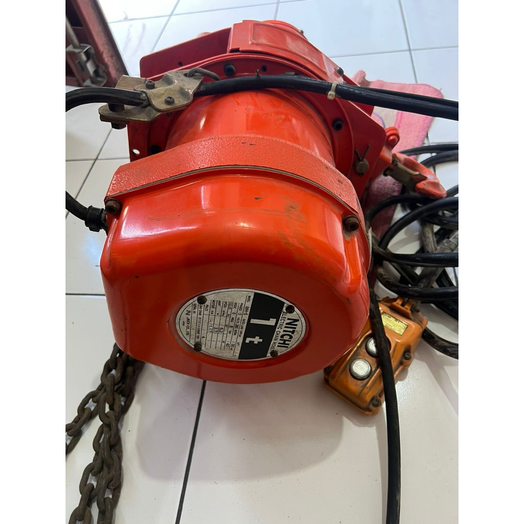 mesin lift nitchi 1 ton 20 meter hoist
