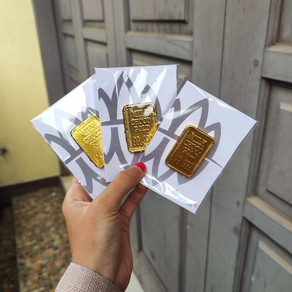 Emas Antum Coklat Emas Angpao