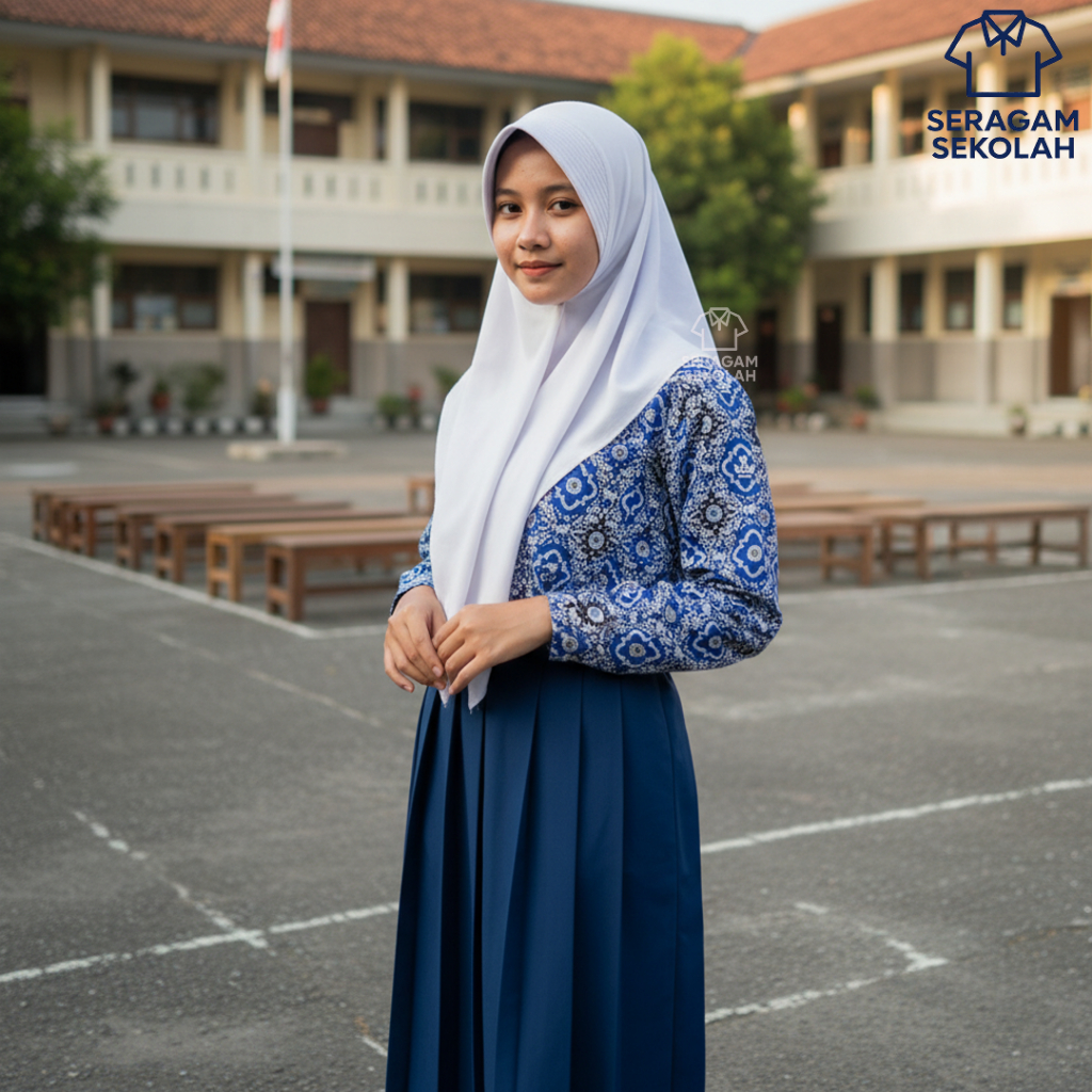 Seragam Sekolah Batik SMP/MTs Tunas Harapan Unisex Nyaman