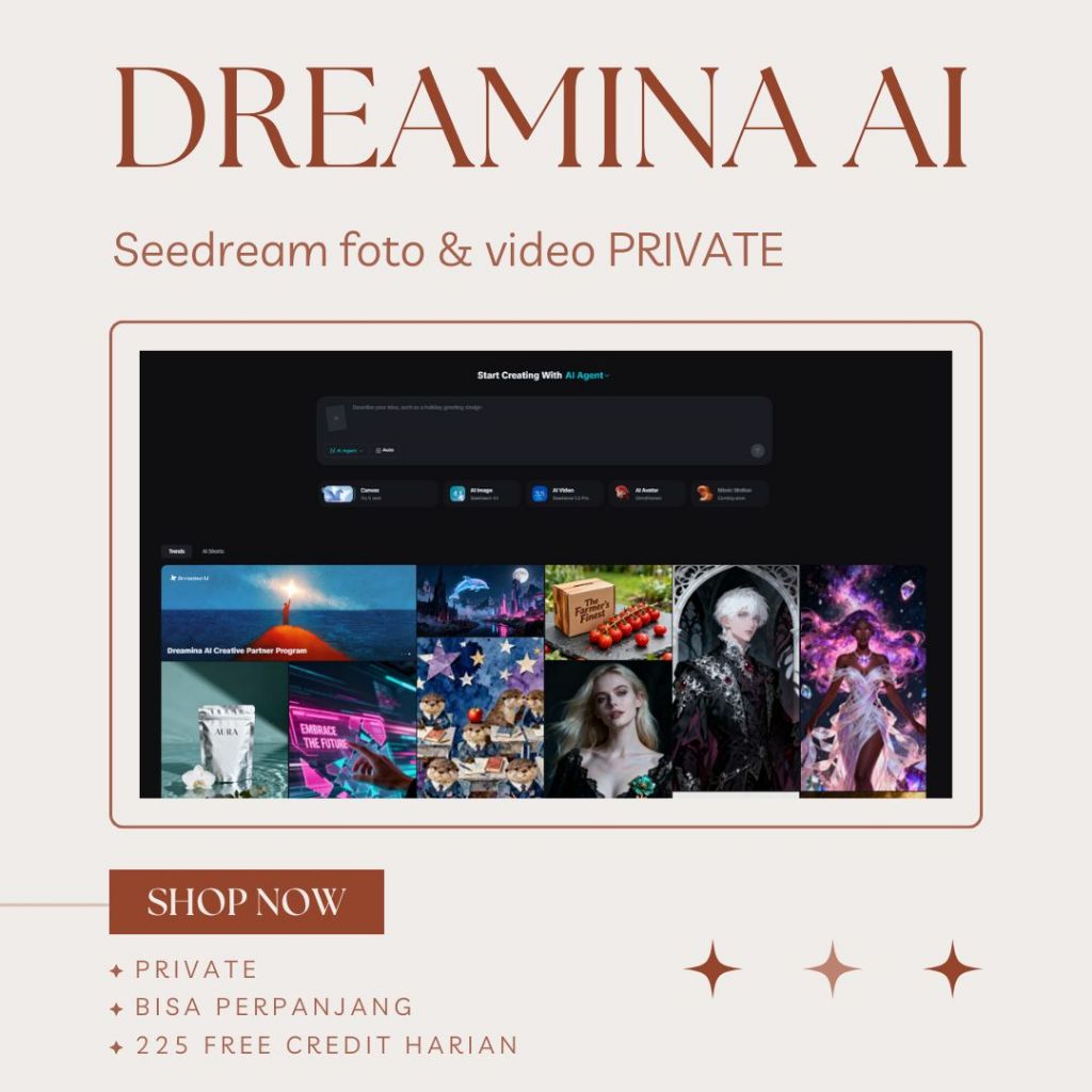 Dreamina Seedream 4 AI | PRIVATE RESMI NO TRIAL