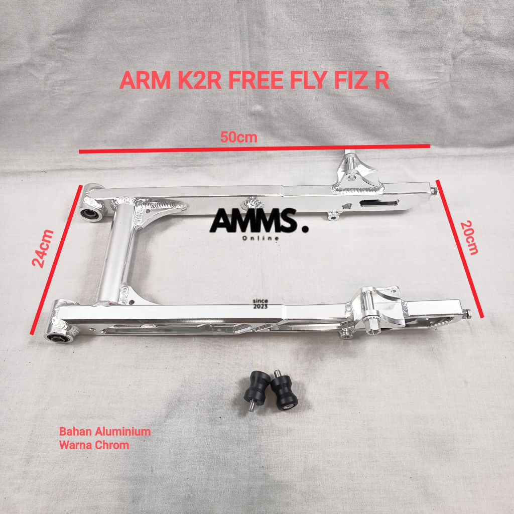 SWING ARM K2R FREE FLY MOTOR FIZ R CHROME