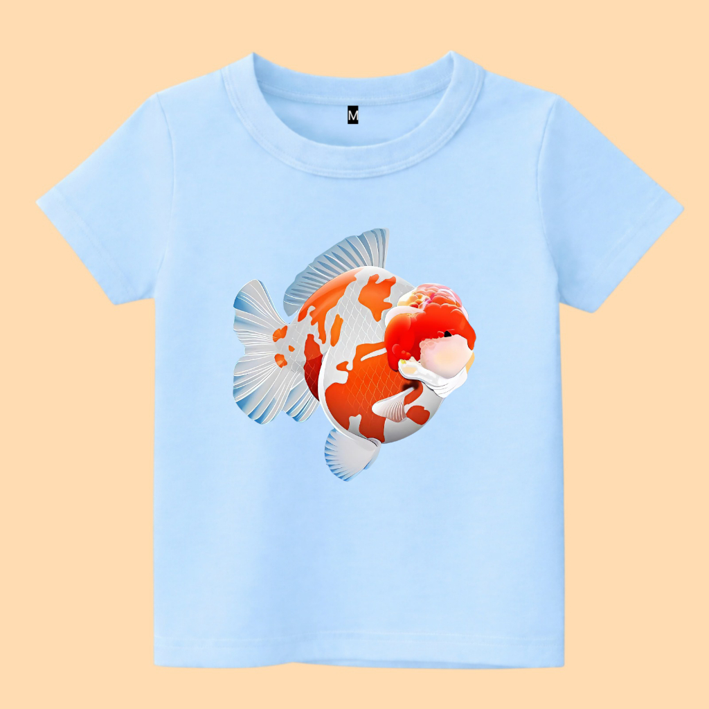 Baju kaos anak gambar ikan koki kartun lucu
