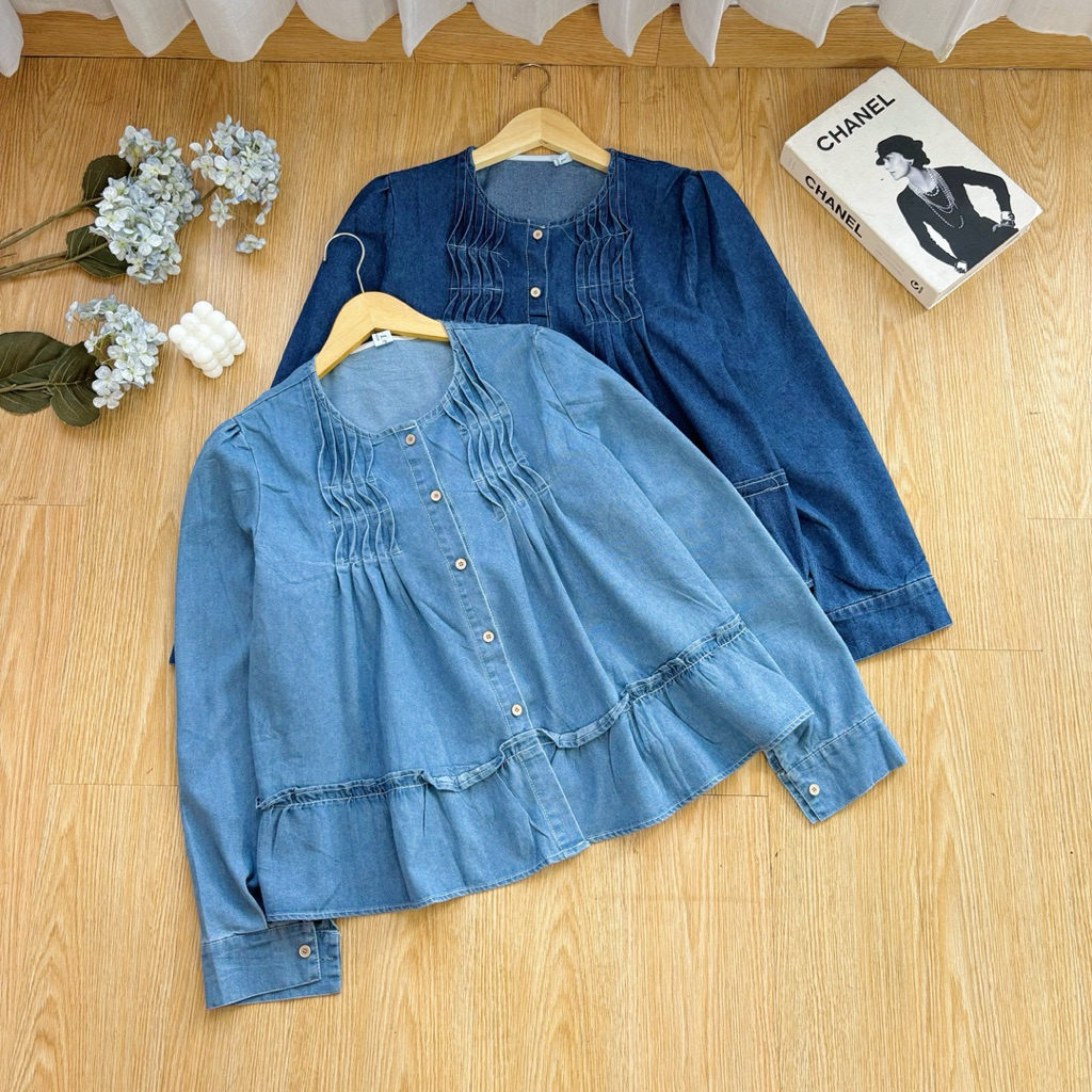 Diamore | PRILIE DENIM SHIRT | ATASAN DENIM PREMIUM | DENIM SHIRT