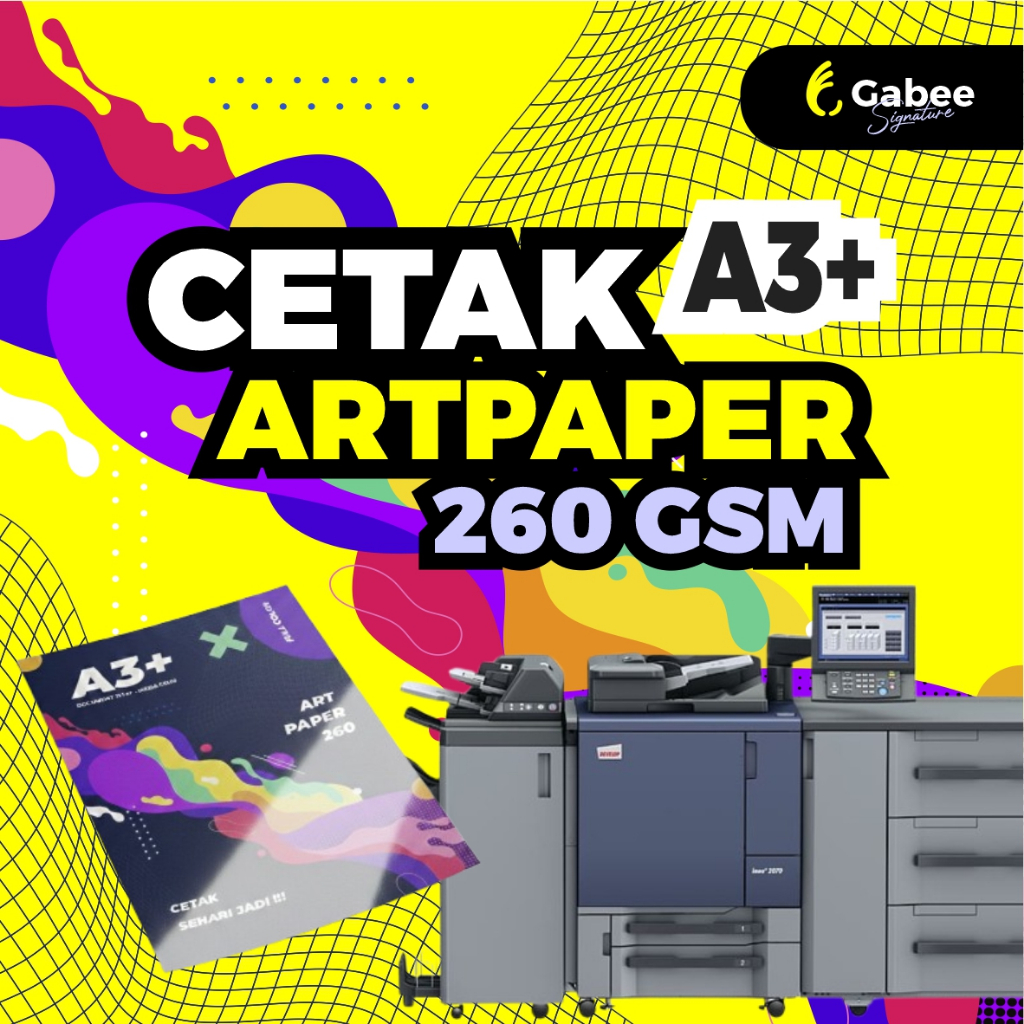 Cetak A3+ Art Paper 150,260,310 gsm