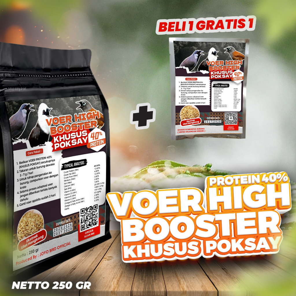 MAKANAN BURUNG POKSAY JUARA LOMBA | VOER POKSAY JUARA LOMBA | EKSTRAK ULAT HONGKONG | PAKAN JUARA LO